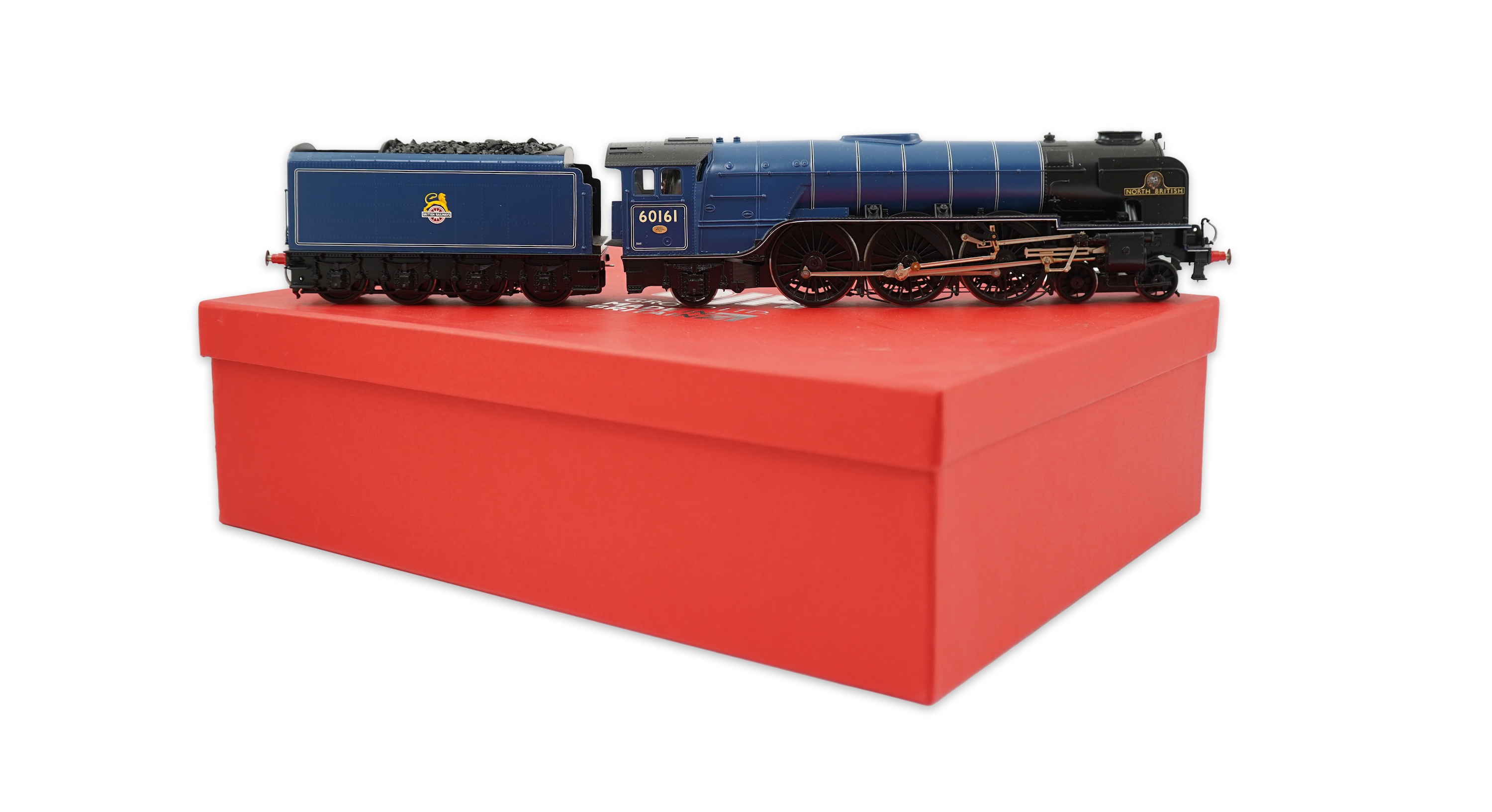 An 0 Gauge DJH Models model of BR Peppercorn Class A1, North British 60161, 4-6-2 tender locomotive, powered for two rail operation.